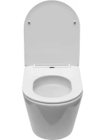 Комплект Унитаз подвесной Aquanet Logan Tornado 340298 безободковый, с микролифтом, глянцевый белый + Инсталляция TECE Now 9400412 4 в 1 с кнопкой смыва