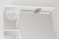 Зеркало-шкаф Style Line Эко Волна Волна С 60 белое, с подсветкой