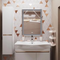 Зеркало Mixline Минио -2 60 с подсветкой, с подогревом