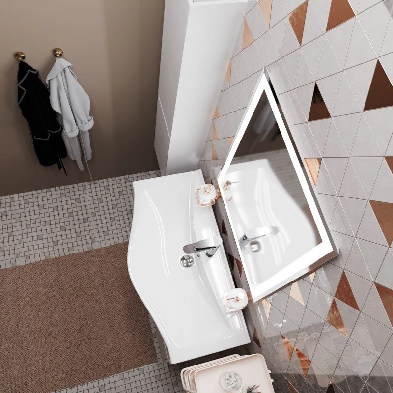 Зеркало Mixline Минио -2 60 с подсветкой, с подогревом