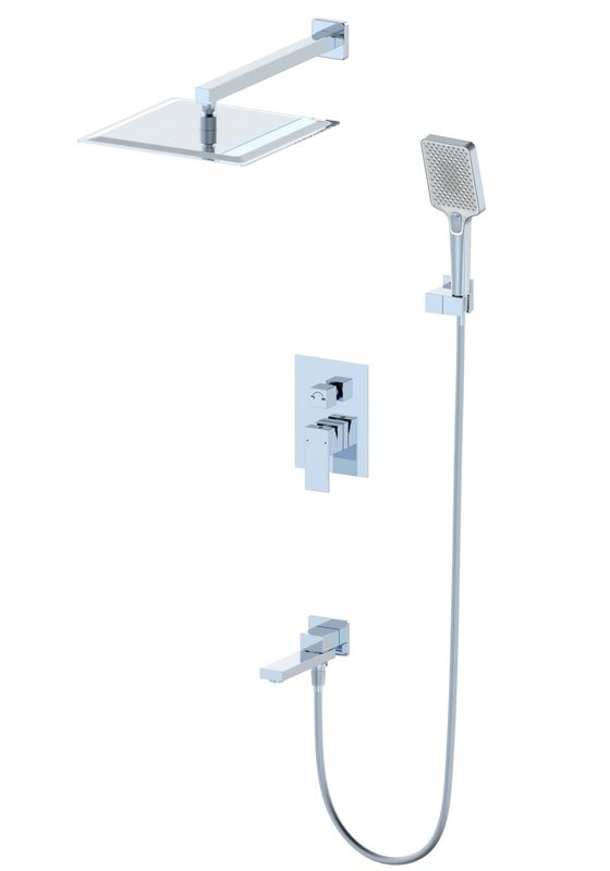 Душевой комплект Wonzon & Woghand WW-88939016-CR С ВНУТРЕННЕЙ ЧАСТЬЮ, хром