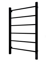 Полотенцесушитель электрический Altasan Каталея СП5080ЧМ 80x50 см, подключение справа, слева, матовый черный, лесенка, из стали