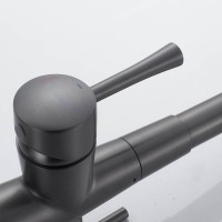 Смеситель для кухни с подключением фильтра Shevanik S528T, оружейная сталь