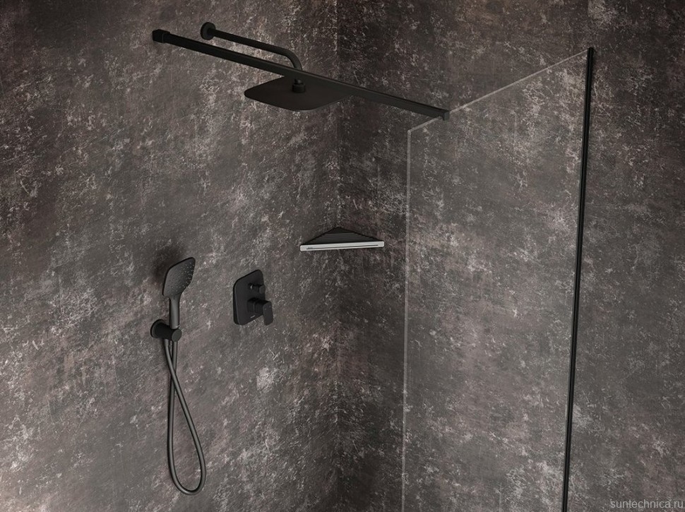 Верхний душ Ravak 983.20 матовый черный