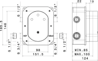 Термостатический смеситель встраиваемый KERAMA MARAZZI Eterna 70426EXKM.59.067 С ВНУТРЕННЕЙ ЧАСТЬЮ, брашированная медь