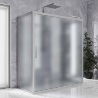 Душевой уголок Kubele DE019 R2U-MAT-MT 120х80 см, профиль матовый хром