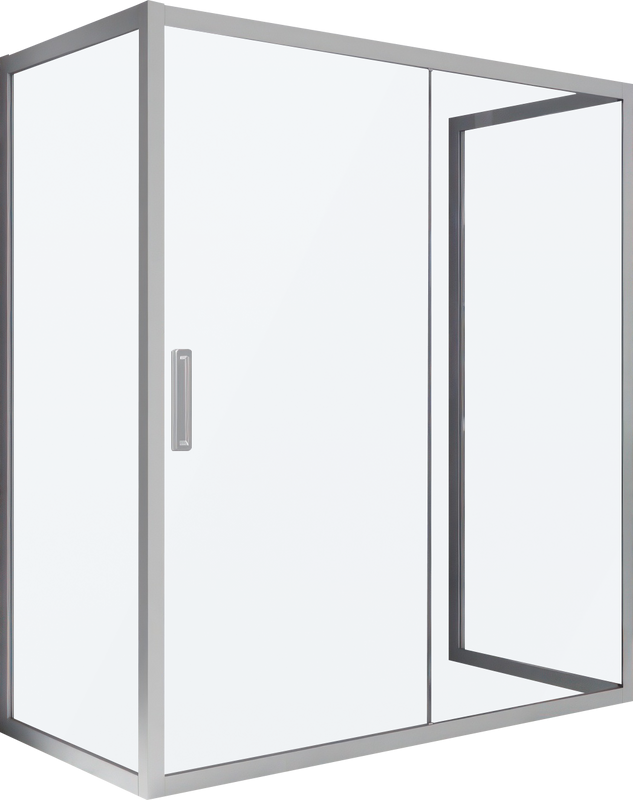 Душевой уголок Kubele DE019 R2U-MAT-MT 120х80 см, профиль матовый хром