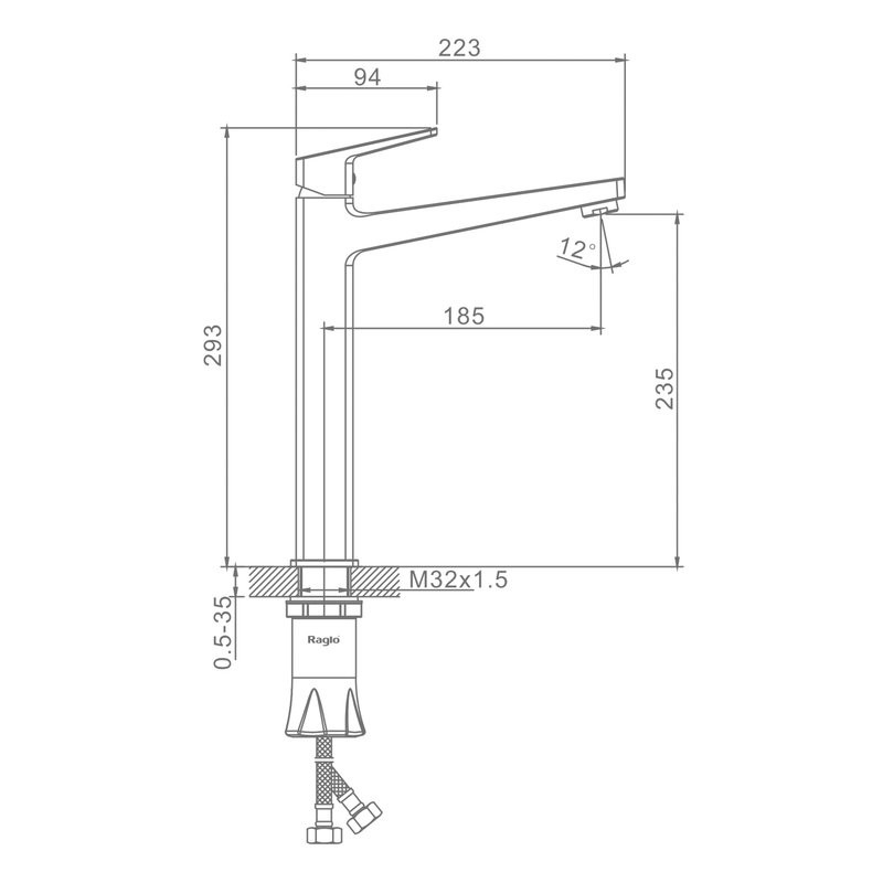 Смеситель для раковины Raglo R30.15, хром