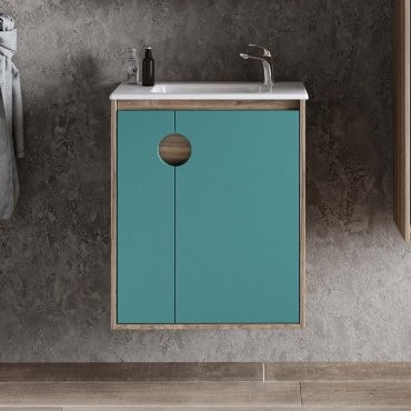 Тумба под раковину без столешницы AQUATON Анси 60 подвесная, морская волна