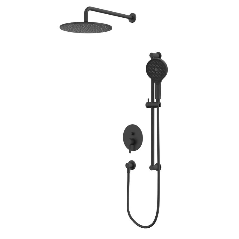 Душевой комплект WHITECROSS Y YSET05TOPBL С ВНУТРЕННЕЙ ЧАСТЬЮ, черный матовый