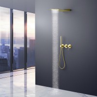 Душевой комплект Timo Saona SX-2340/17SM С ВНУТРЕННЕЙ ЧАСТЬЮ, матовое золото