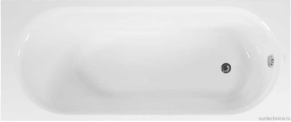Акриловая ванна Vagnerplast Kasandra 140x70 см, пристенная, белая, с каркасом