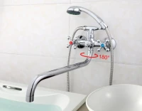 Смеситель с длинным изливом для ванны Frap H19 F2619 хром Смеситель с длинным изливом для ванны Frap H19 F2619 хром