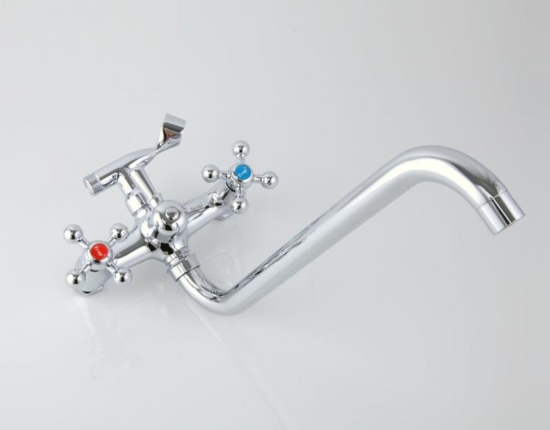 Смеситель с длинным изливом для ванны Frap H19 F2619 хром