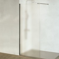 Душевая перегородка RGW Walk In WA-010B 110x195 см, профиль матовый черный, стекло матовое-сатинат