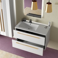 Мебель для ванной комнаты Sanvit Соната 2-90 L 2 ящика, белая