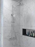 Душевая стойка VitrA Joy A47298EXP с термостатом, хром