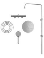 Душевая стойка VitrA Joy A47298EXP с термостатом, хром