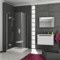 Душевой уголок Ravak Smartline SMSD2 B L 110х100 Transparent, профиль хром
