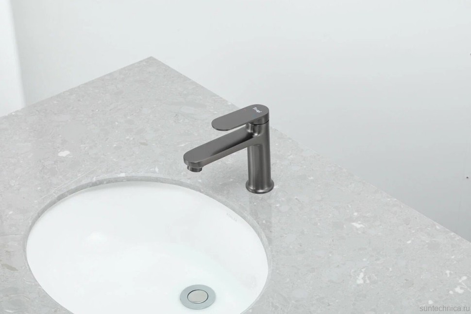 Смеситель для раковины Frap H85 F1085-9 оружейная сталь