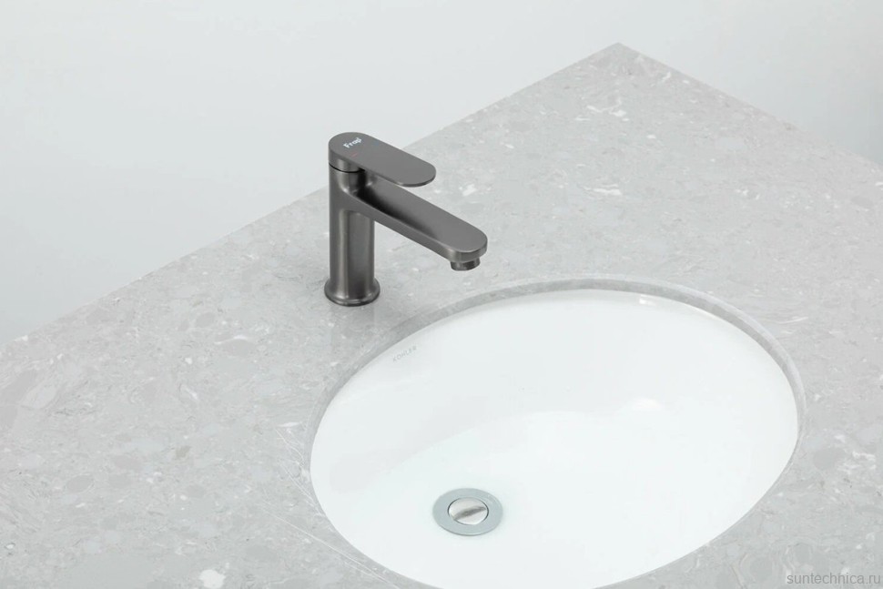 Смеситель для раковины Frap H85 F1085-9 оружейная сталь