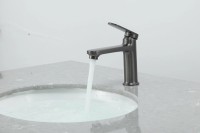 Смеситель для раковины Frap H85 F1085-9 оружейная сталь