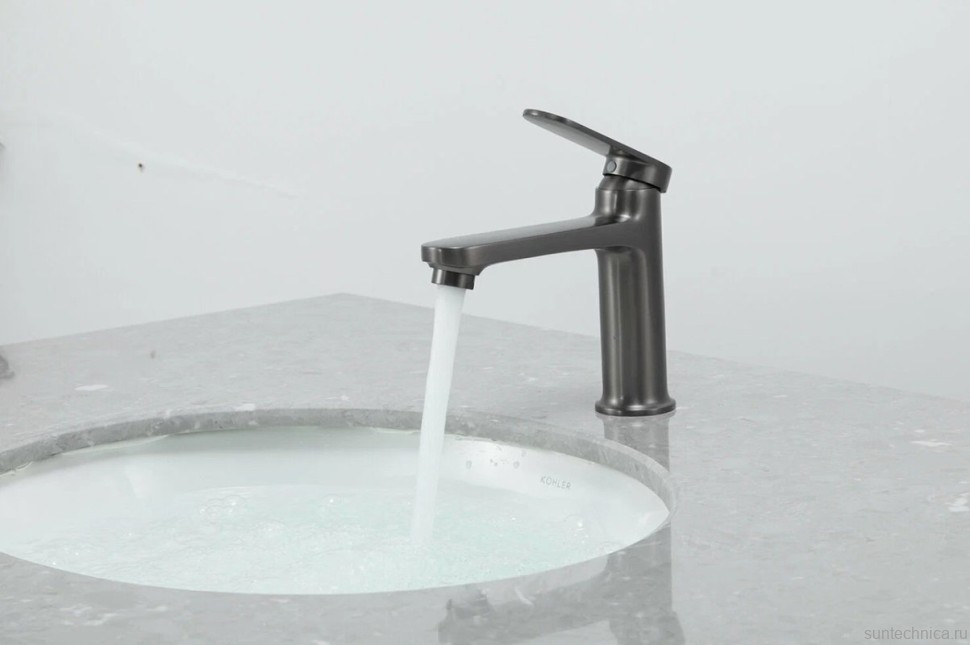 Смеситель для раковины Frap H85 F1085-9 оружейная сталь