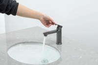 Смеситель для раковины Frap H85 F1085-9 оружейная сталь