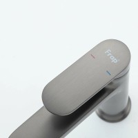 Смеситель для раковины Frap H85 F1085-9 оружейная сталь