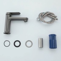 Смеситель для раковины Frap H85 F1085-9 оружейная сталь