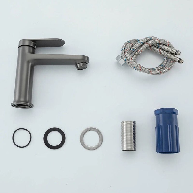 Смеситель для раковины Frap H85 F1085-9 оружейная сталь