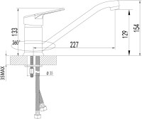 Смеситель для кухни Lemark Omega LM3104C