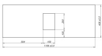 Тумба с раковиной Allen Brau Priority 120 напольная, антрацит матовый, столешница серый структ