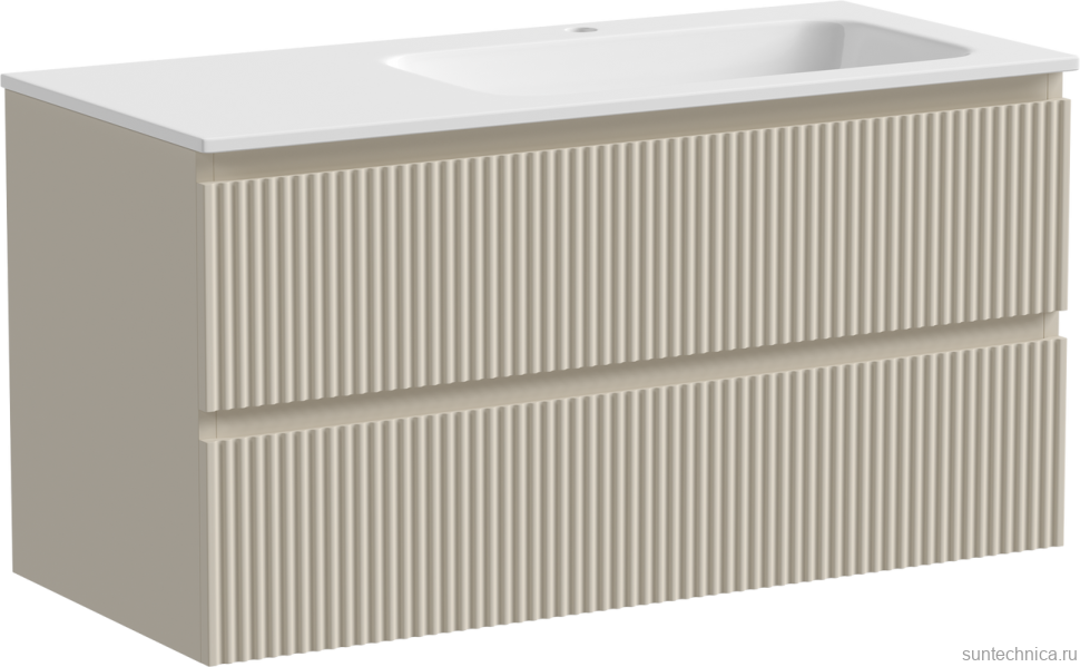 Тумба под раковину Sancos Snob R 100, R, beige soft
