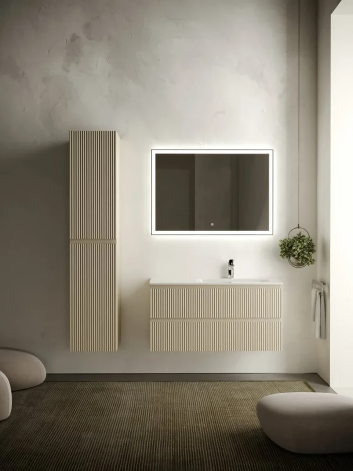 Тумба под раковину Sancos Snob R 100, R, beige soft