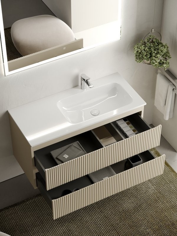 Тумба под раковину Sancos Snob R 100, R, beige soft