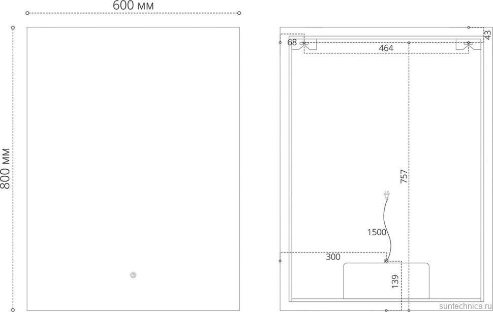 Мебель для ванной комнаты Grossman Блисс 60 матовая бежевая