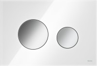 Кнопка смыва TECE Loop 9240660 белое стекло, кнопка хром