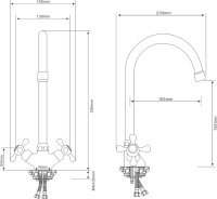 Смеситель для кухни Olive'S Anari AN19431 хром Смеситель для кухни Olive'S Anari AN19431 хром