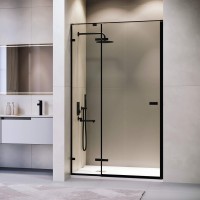 Душевая дверь в нишу RGW Stilvoll SV-004-B 1500х2000 профиль черный, стекло прозрачное