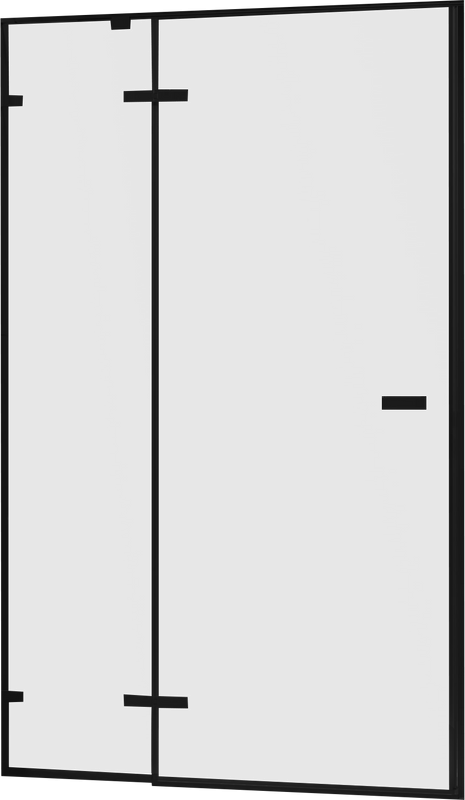 Душевая дверь в нишу RGW Stilvoll SV-004-B 1500х2000 профиль черный, стекло прозрачное