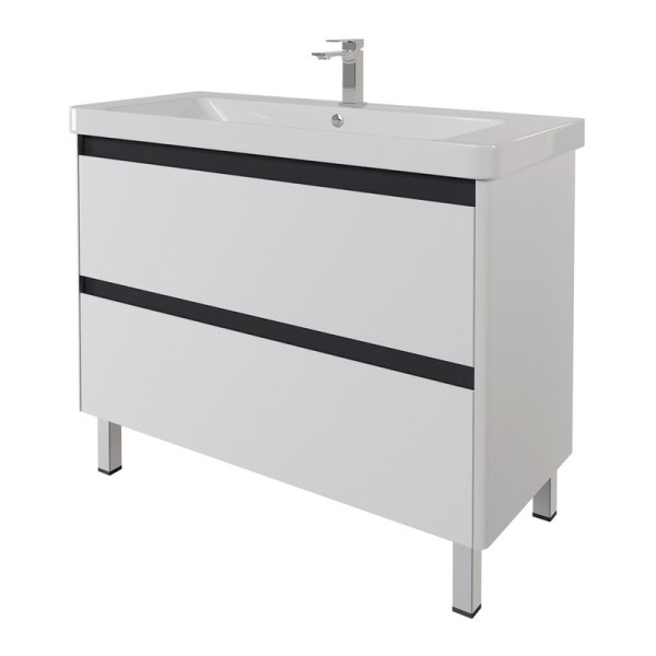 Тумба под раковину без столешницы Dreja Luxury Plus 105 матовая белая