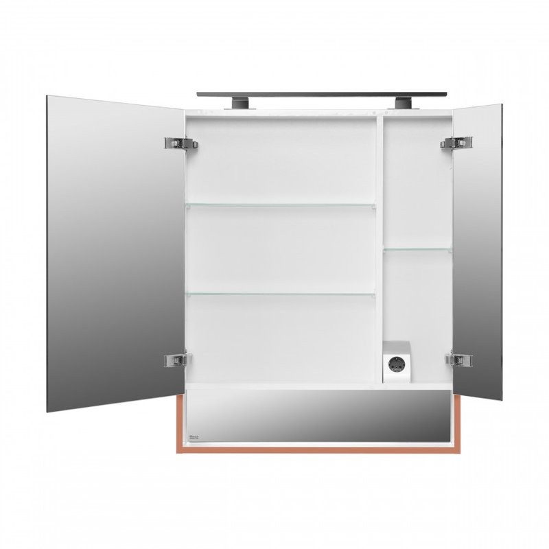 Зеркало-шкаф Roca The Gap Original 70, терракота, с подсветкой