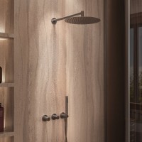 Душевой комплект Vincea Аура VSFW-6AU1GM С ВНУТРЕННЕЙ ЧАСТЬЮ, вороненая сталь