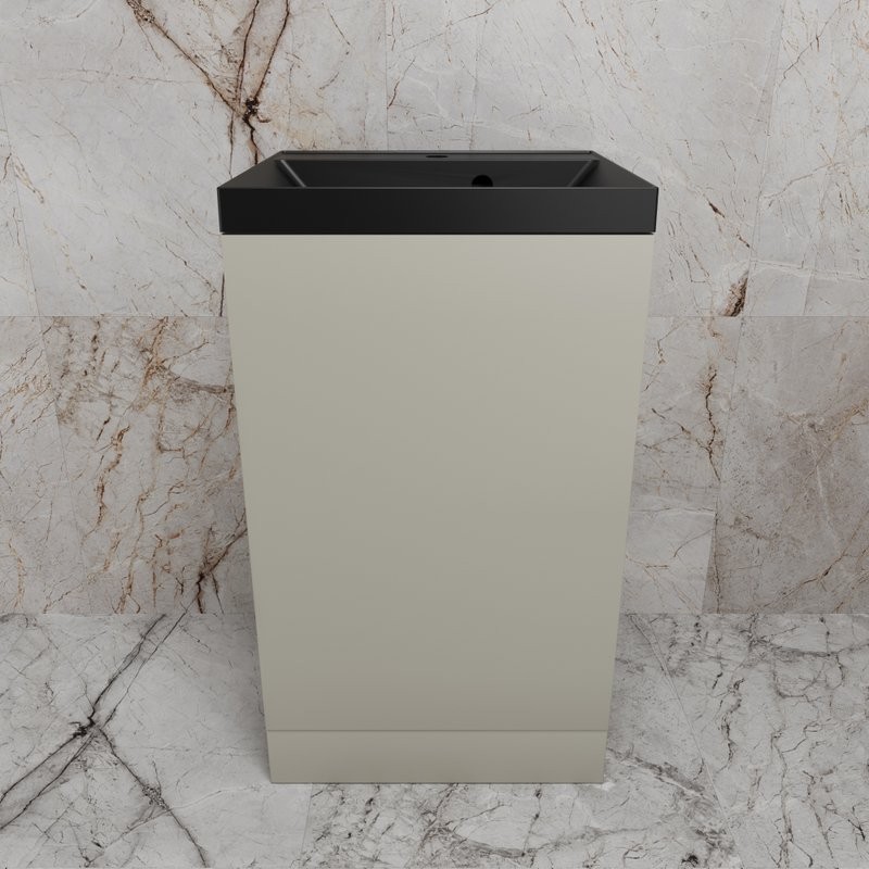 Тумба под раковину без столешницы Style Line Моно 50 напольная, санд серая галька