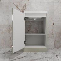 Тумба под раковину без столешницы Style Line Моно 50 напольная, санд серая галька