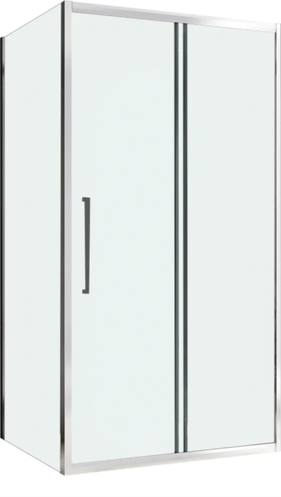 Душевой уголок Abber Schwarzer Diamant AG30140H-S85 140х85, профиль хром, стекло прозрачное