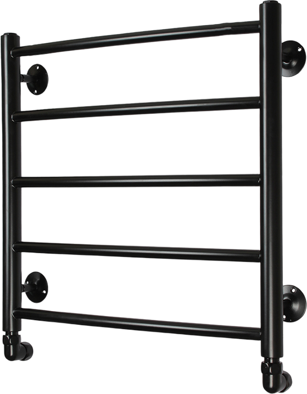 Полотенцесушитель водяной Domoterm Калипсо П5 50x50 ЧРН, черный матовый