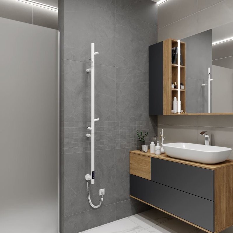 Полотенцесушитель электрический Vincea VTD-1DWE белый
