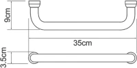 Поручень Wasserkraft K-1066 хром Поручень Wasserkraft K-1066 хром